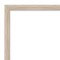 Amanti Art Non-Beveled Wood Wall Mirror, Hardwood Wedge Chocolate Frame